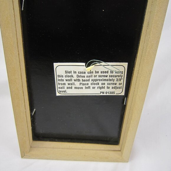 Vintage Ingraham Home Sweet Home Wall Clock with Pink Roses Made in USA Working - Picture 6 of 10